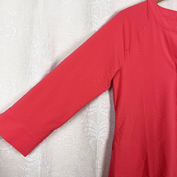 Title Nine Speed Racer 3/4 sleeve tunic textured pink quick dry UPF 50+ Small - Picture 3 of 8